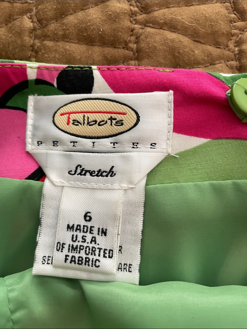 Talbots Floral A-line Skirt - Picture 2 of 6